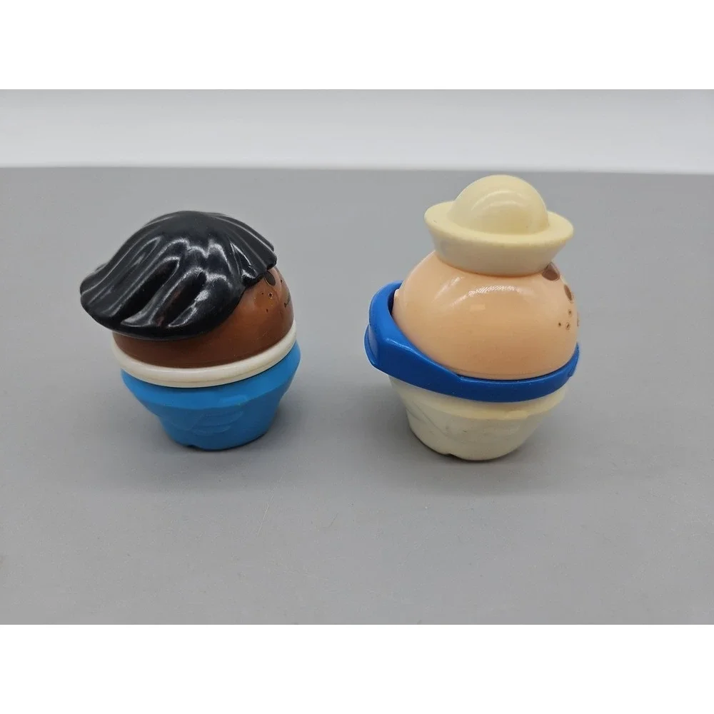 Vintage Little Tikes Toddler Tots Navy Sailor, African American‎ Chunky Lot Of 2